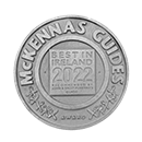 John and Sally McKenna's Best in Ireland 2022 award plaque